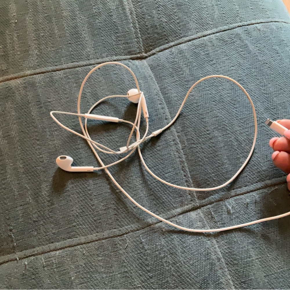 White Wired Earbuds